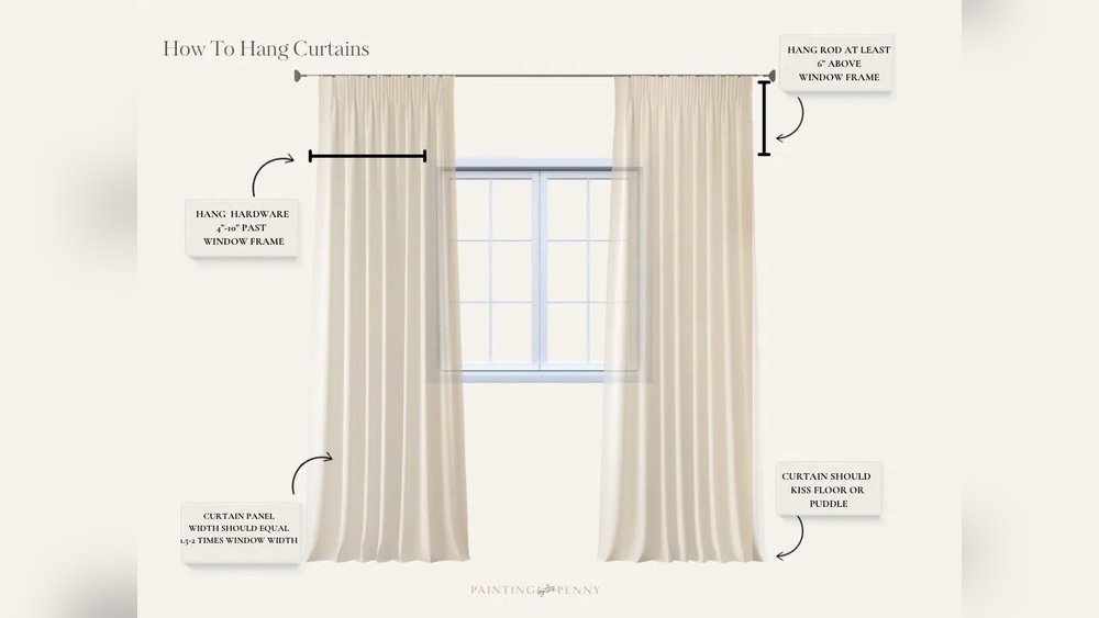 How High Should Curtain Rod Be above Window