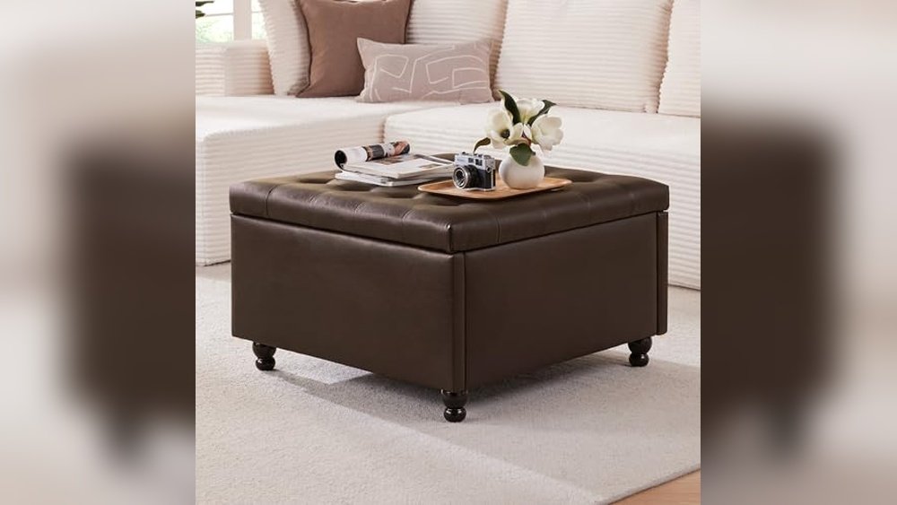 Leather Ottomans With Storage