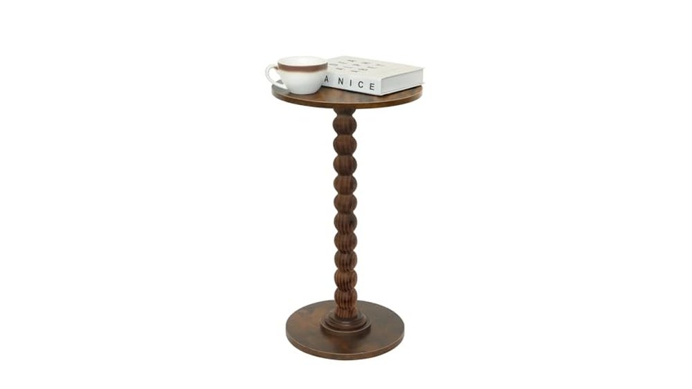 Pedestal End Table
