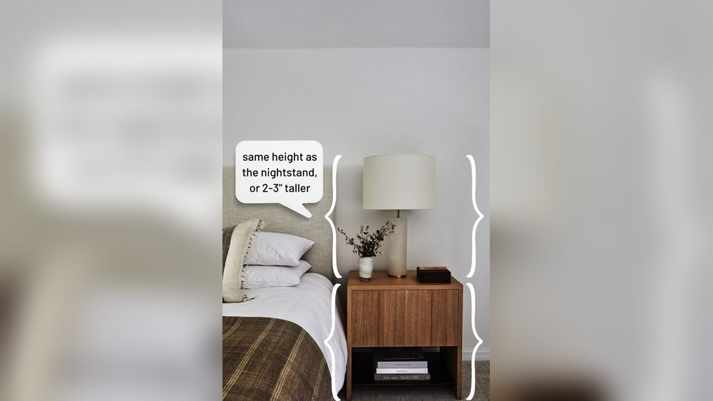 What Size Lamps for Bedside Tables