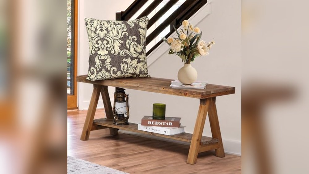 Wood End of Bed Bench